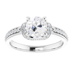 Natural Diamond Ring 4.75ct - White Gold 14K