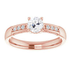 Anniversary Ring Round Old Miner Genuine Natural Earth Mined Diamonds Prong Set Gold 2.50 Carats