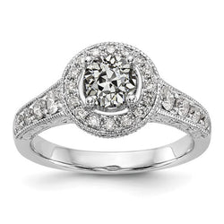 Natural Diamond Ring 3.25ct - White Gold 14K