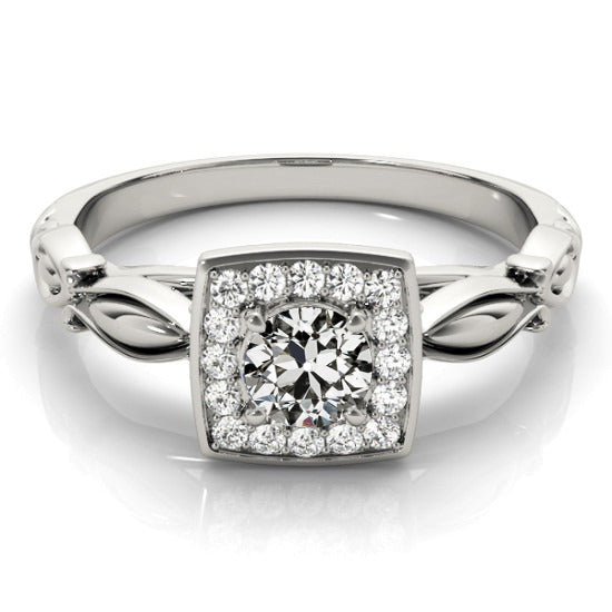 Halo Ring Old Miner Diamond Jewelry Gold 2.50 Carats