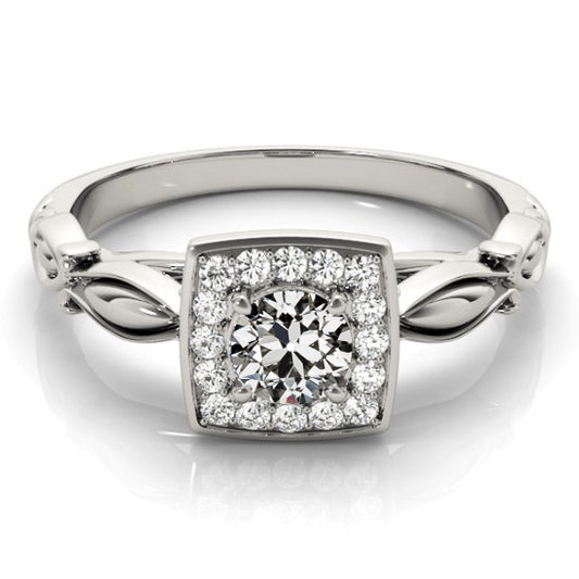Halo Ring Old Miner Diamond Jewelry Gold 2.50 Carats