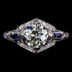 Natural Diamond Ring 4.25ct - White Gold 14K