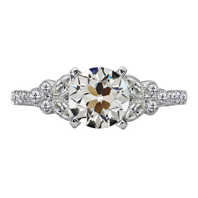 Round & Marquise Old Cut Diamond 6 Carats