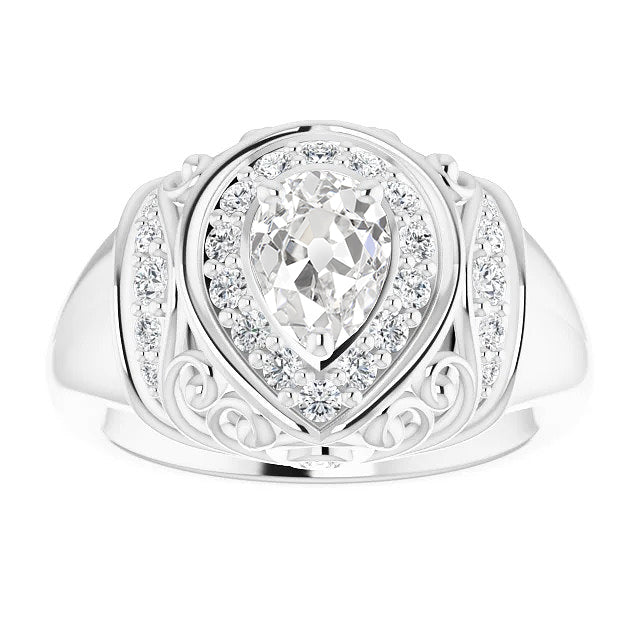 Old Miner Diamond Ring Gold