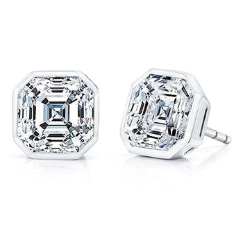 New Style Fancy Asscher Cut Diamond Studs Earring