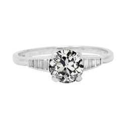 Natural Diamond Ring 3ct - White Gold 14K