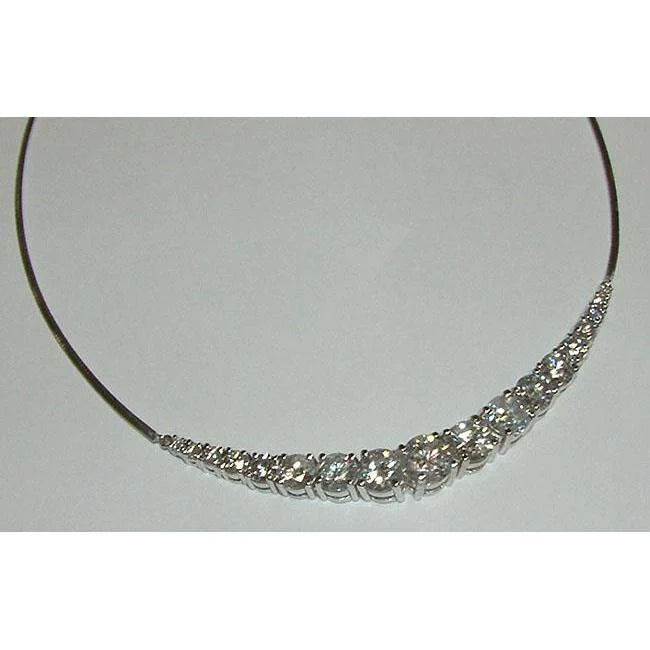 Big Natural Earth Mined Diamond Necklace
