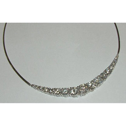 Big Natural Earth Mined Diamond Necklace