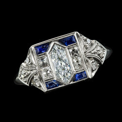 Natural Diamond Ring 3.75ct - White Gold 14K