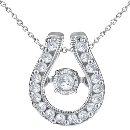 Brilliant Shaped Natural Earth Mined Diamond Pendant Necklace 2.30 Carat White Gold 14K