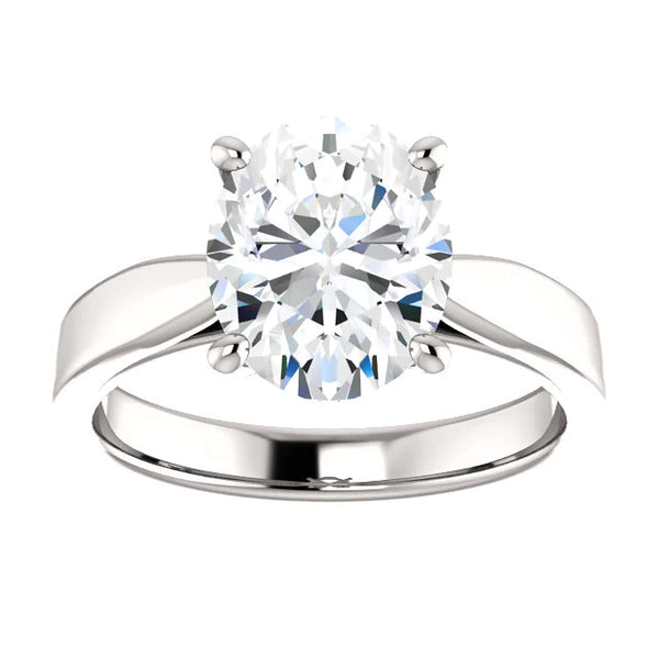 Cathedral Setting Solitaire Diamond Ring 