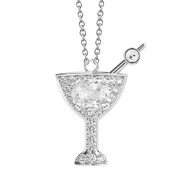 Cocktail Shaped Diamond Pendant Round & Oval