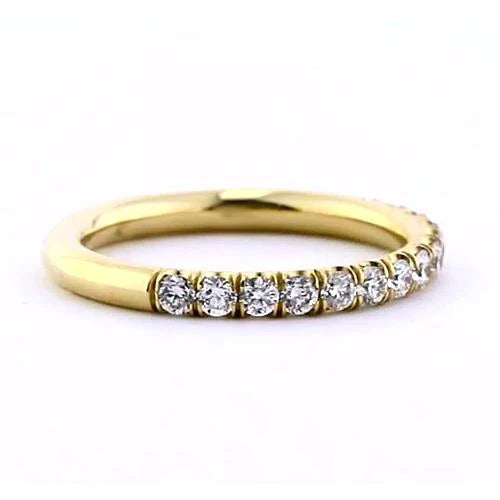 Yellow Gold Half Eternity Band