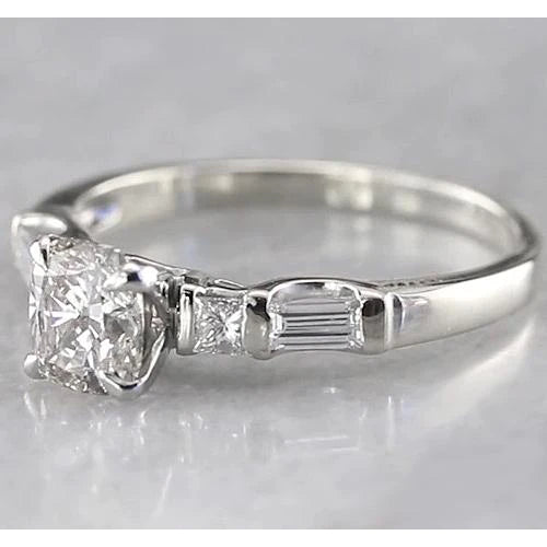 Cushion Eagle Claws Diamond Engagement Ring 1.75 Carats