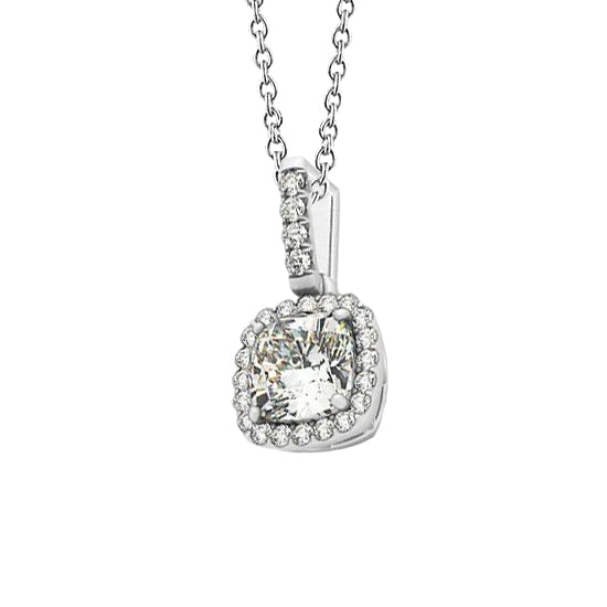 Halo Diamond Pendant