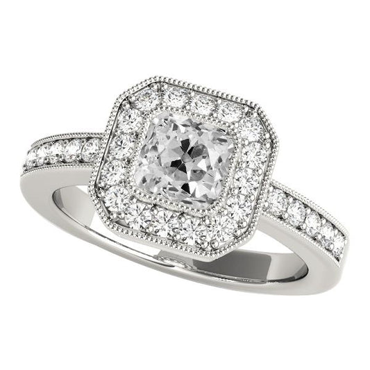 natural round diamond 5.75ct watch front view
