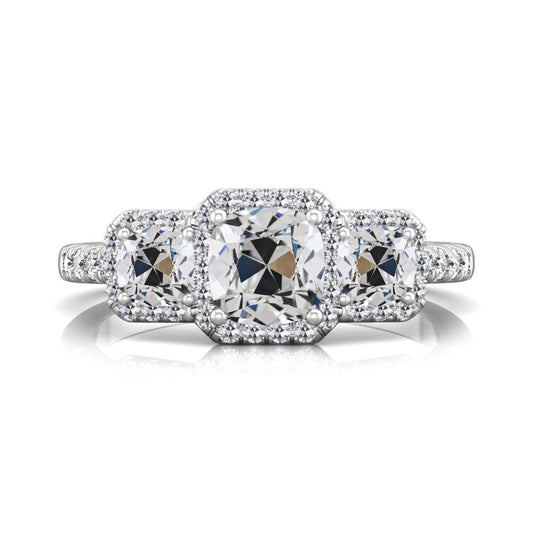 natural round diamond 8.50ct ring front view