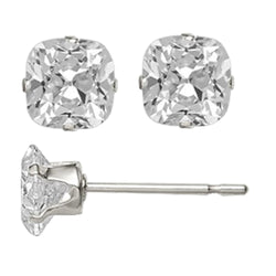 Natural Diamond Earring 7ct - White Gold 14K