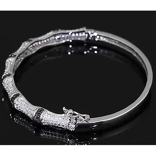 Custom Jewelry Diamond Bangle Women White Gold