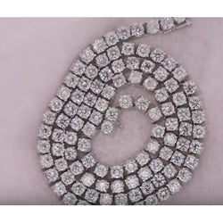 Custom Jewelry Diamond Mens Tennis Necklace 32 Inches