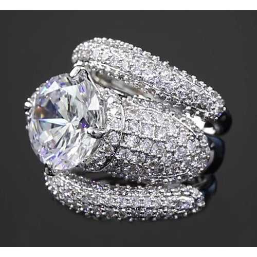 Custom Jewelry Diamond Womens Ring Pave Setting