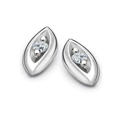 Custom Jewelry Ladies Stud Earrings Brilliant Cut Diamond