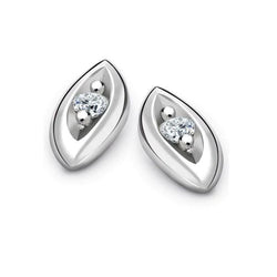 Custom Jewelry Ladies Stud Earrings Brilliant Cut Natural Earth Mined Diamond
