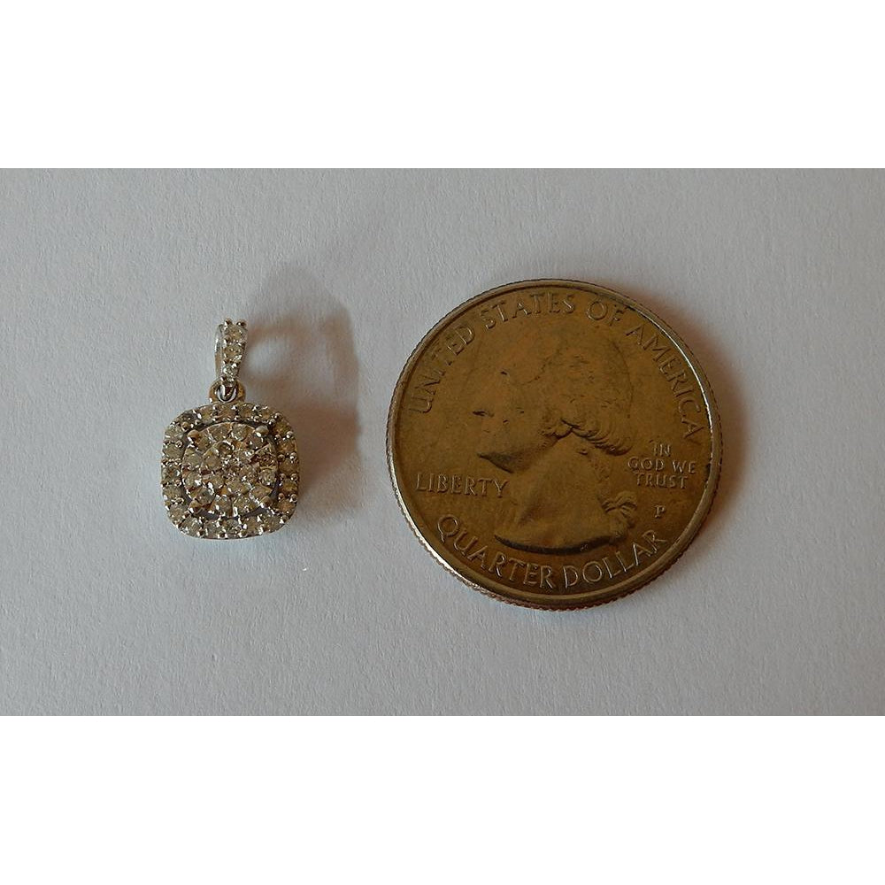0.75 Carats Diamond Pendant White Gold 14K Pendant