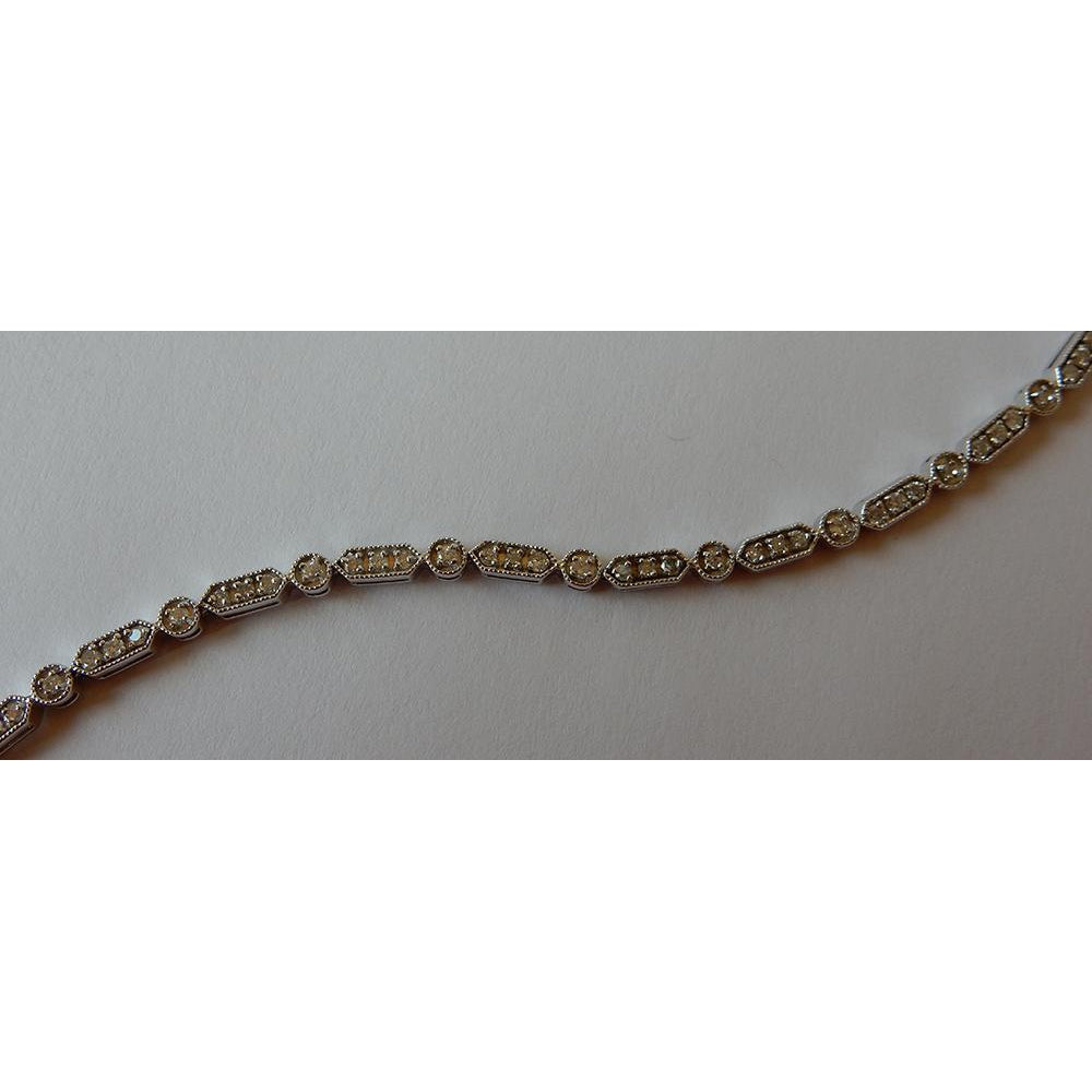 1 Carat Diamond Bracelet White Gold 14K Tennis Bracelet