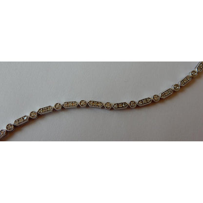 1 Carat Diamond Bracelet White Gold 14K Tennis Bracelet