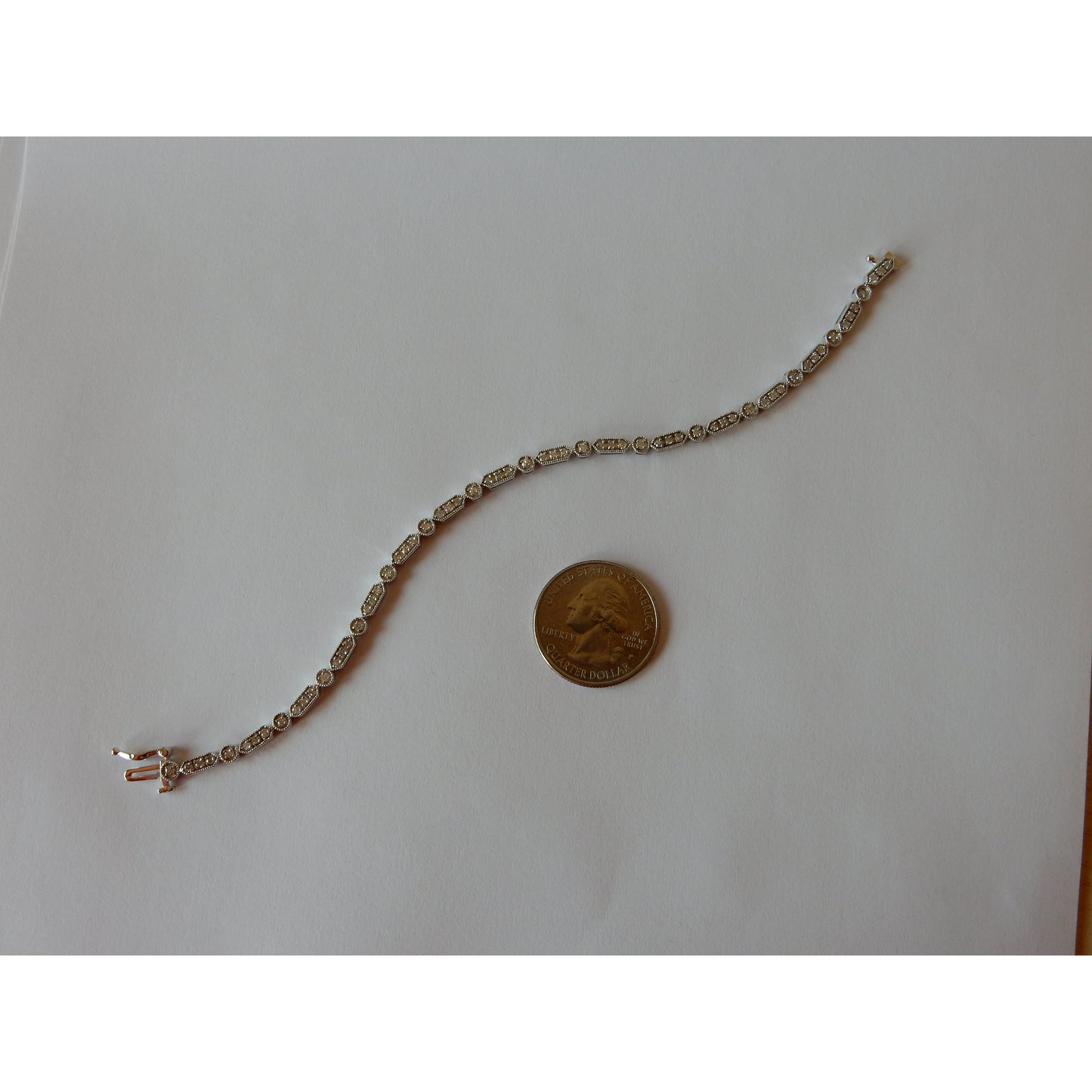 1 Carat Diamond Bracelet White Gold 14K Tennis Bracelet