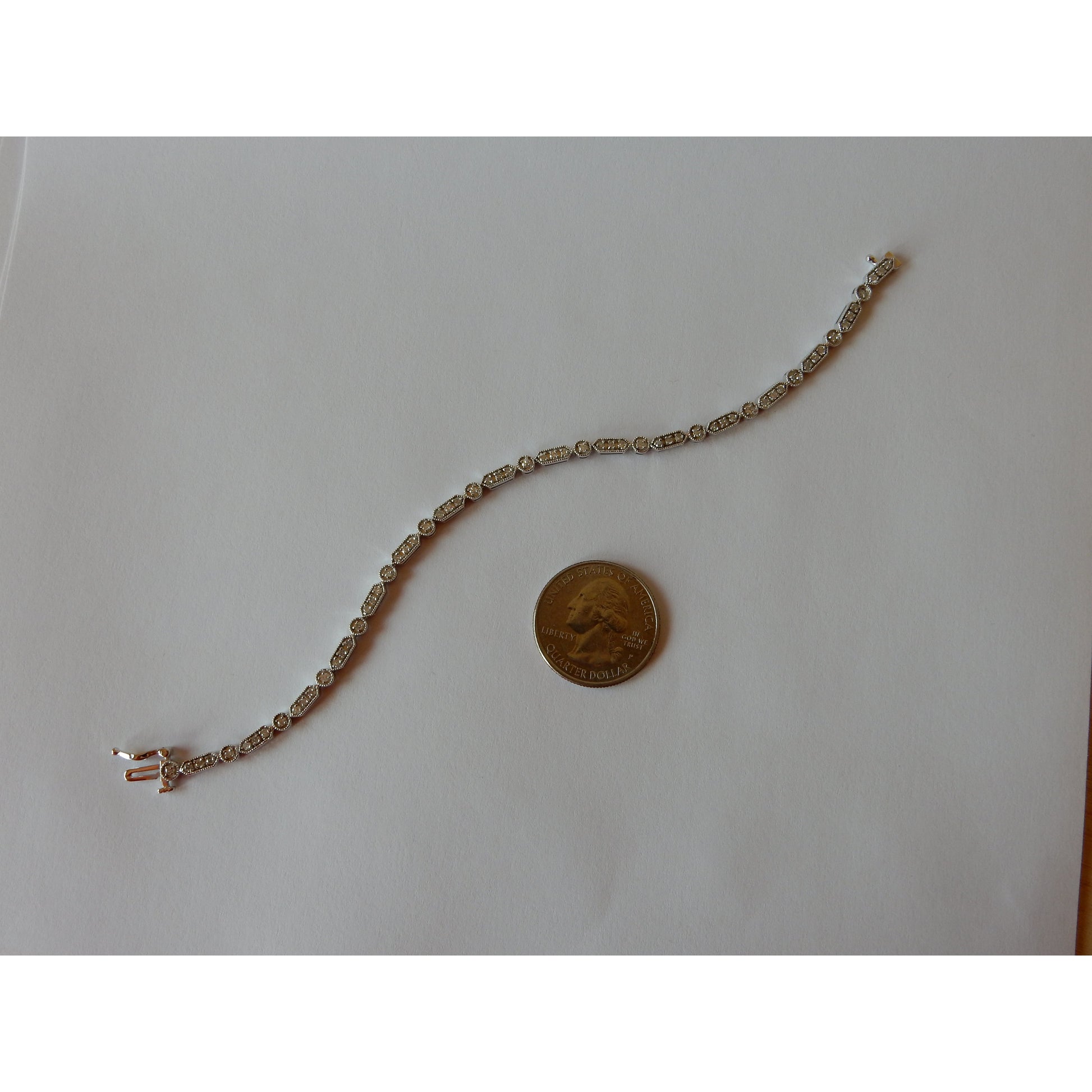 1 Carat Diamond Bracelet White Gold 14K Tennis Bracelet