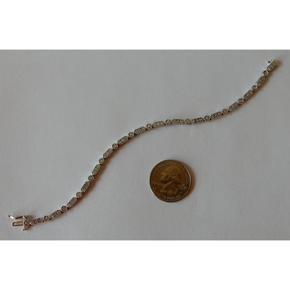 1 Carat Diamond Bracelet White Gold 14K Tennis Bracelet