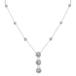 Delicate Round Old Mine Genuine Natural Real Diamond ( Not Lab Grown ) Pendant 2 Carats