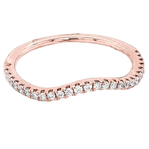 14K Rose Gold Diamond Anniversary Band