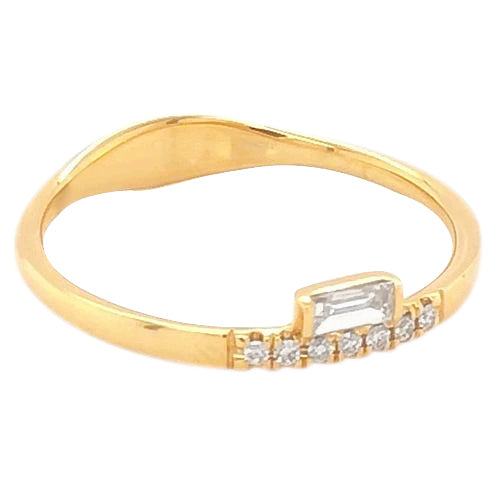Diamond Band 14K Yellow Gold