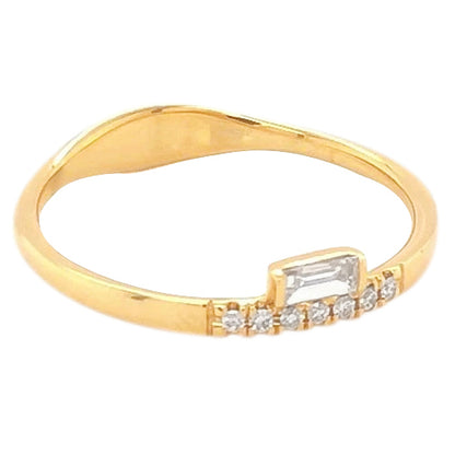 Diamond Band 14K Yellow Gold