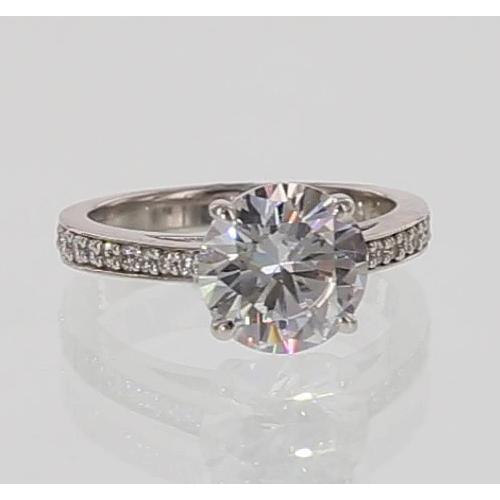 Diamond Cathedral Setting Engagement Ring 5.50 Carats Jewelry