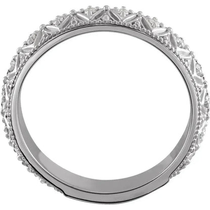 Vintage Style Diamond Band