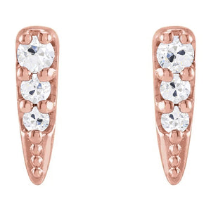 Diamond Drop Earrings 4.50 Carats Round Old Miner