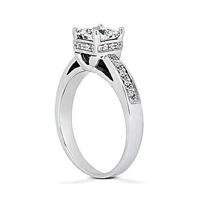 Diamond Engagement Cathedral Setting Ring Jewelry New