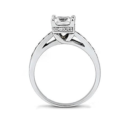 Diamond Engagement Cathedral Setting Ring 