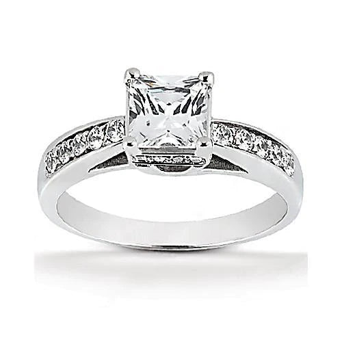 Diamond Engagement Cathedral Setting Ring Jewelry New