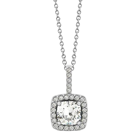 Halo Diamond Pendant