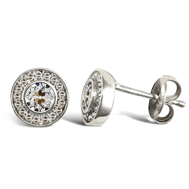 natural round diamond 4ct watch front view
