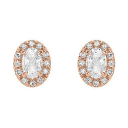 Natural Diamond Earring 6.50ct - Rose Gold 14K