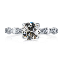 Genuine Natural Earth Mined Diamond Old Mine Cut Wedding Ring Fancy Gold Jewelry 4 Carats