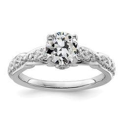 Real Natural Earth Mined Diamond Old Mine Cut Women’s Wedding Ring 3 Carats Prong Set