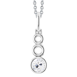 Natural Earth Mined Diamond Pendant Round Old Mine Cut Bezel Set With Chain 1 Carats 14K