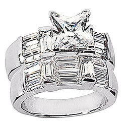 Natural Earth Mined Diamond Ring White Gold Band Engagement Set 6 Carats